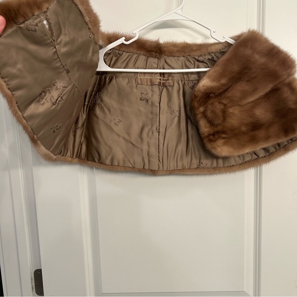 Vintage 1950’s Arthur Rosenbaum Mink Fur Stole Shawl - Picture 3 of 4